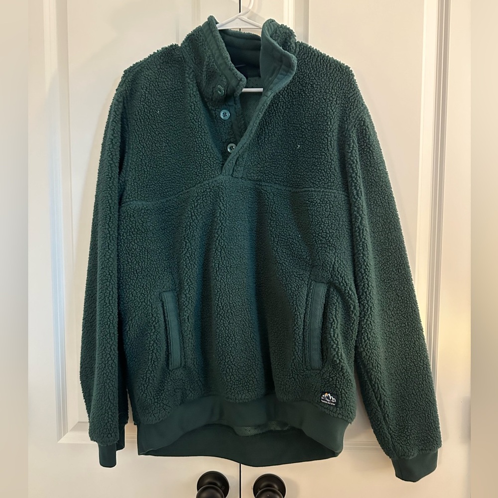 Green Fuzzy Pullover